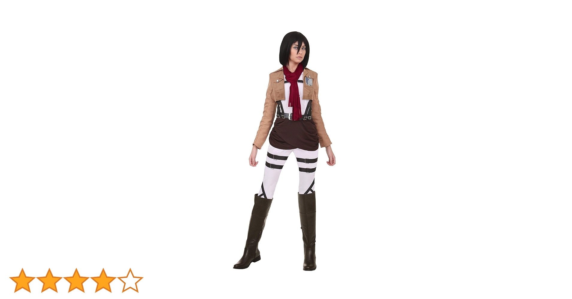 Amazon.co.jp: Attack On Titan Mikasa Costume US サイズ: XL カラー